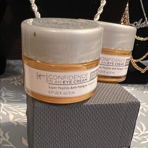 2 pack IT Cosmetics Confidence in an Eye Cream - travel size 0.17oz.